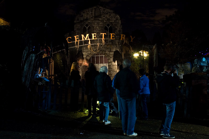 Davis Graveyard at Night